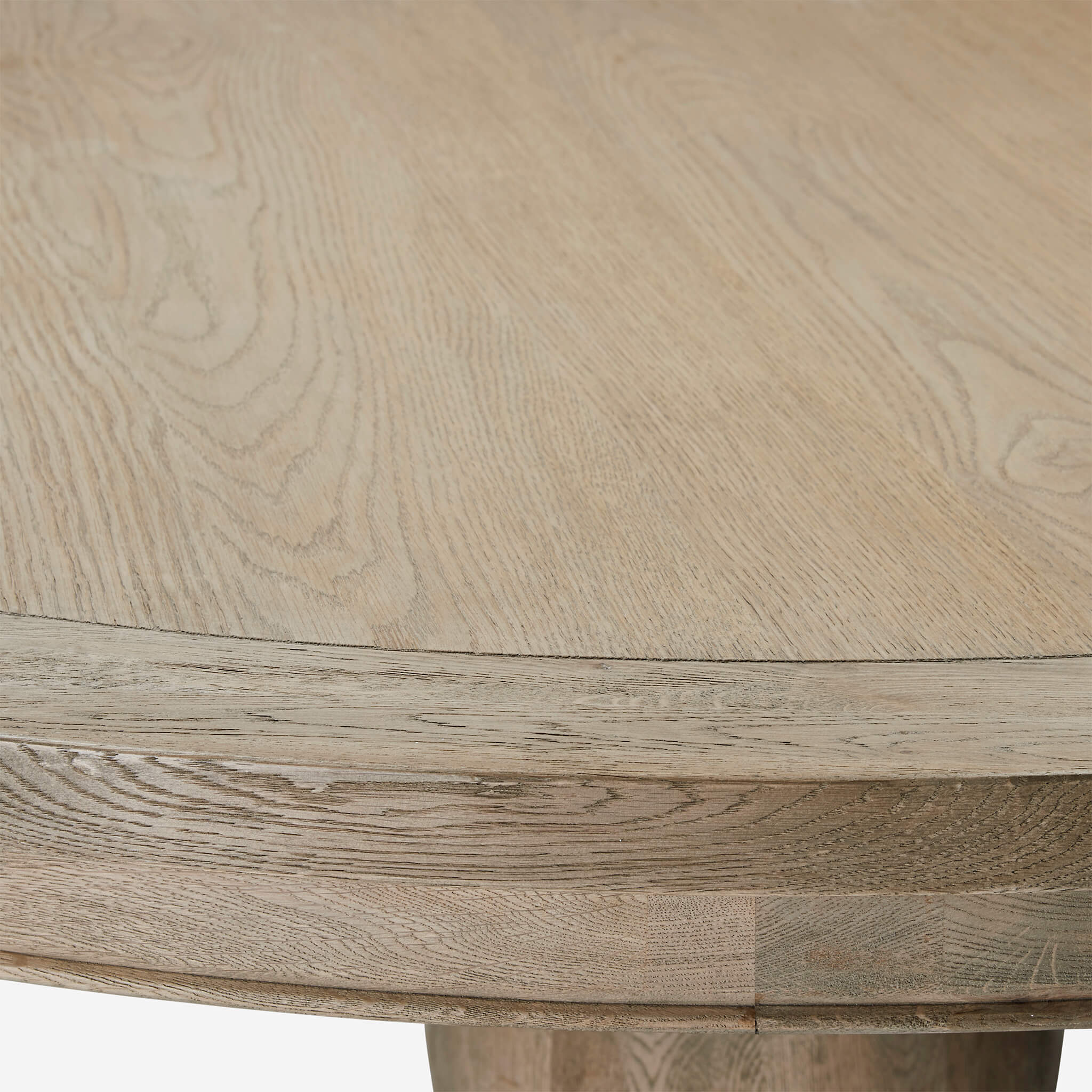 Amberley Urn Style Weathered Oak Dining Table - Image 8