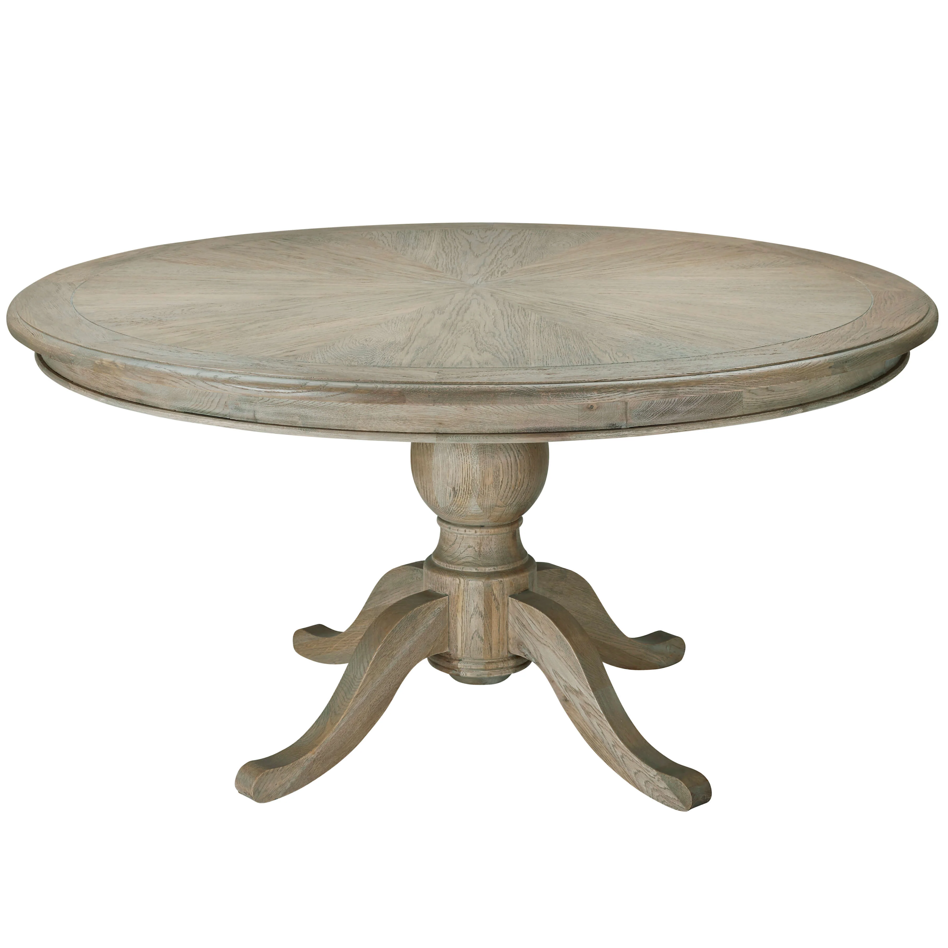 Belmont Round Weathered Oak Dining Table - Image 6