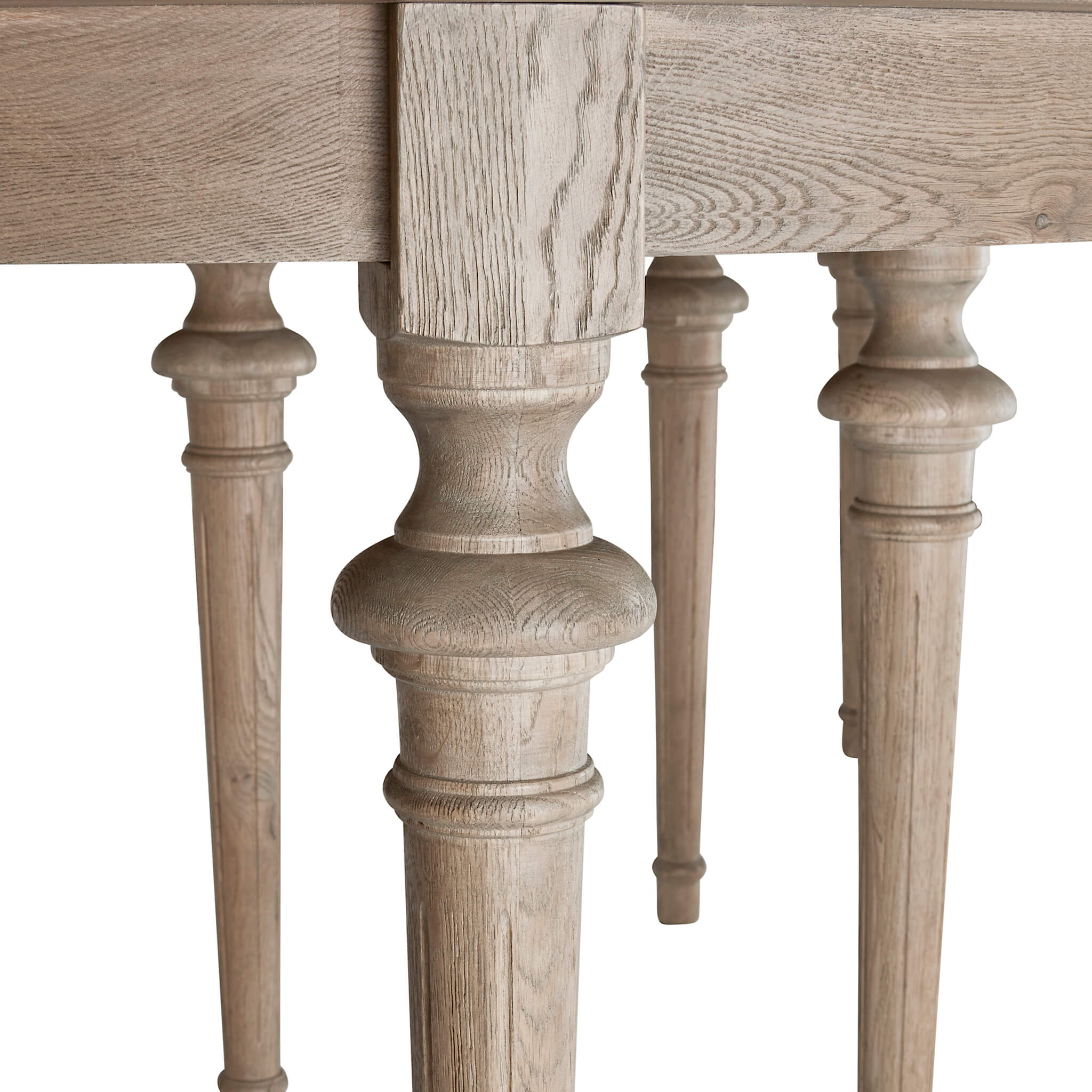 Brunswick Oval Extending Weathered Oak Dining Table - Image 16
