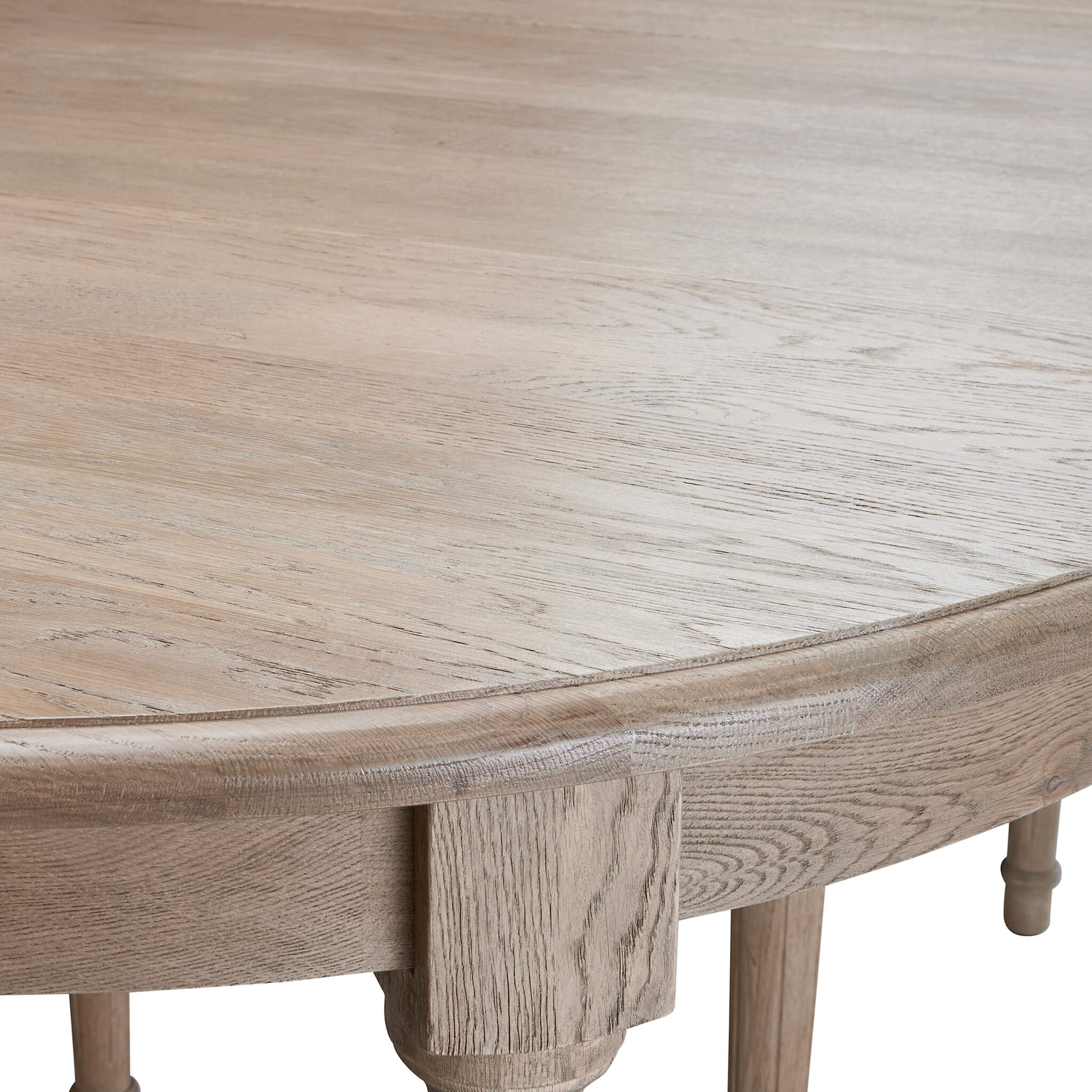 Brunswick Oval Extending Weathered Oak Dining Table - Image 18