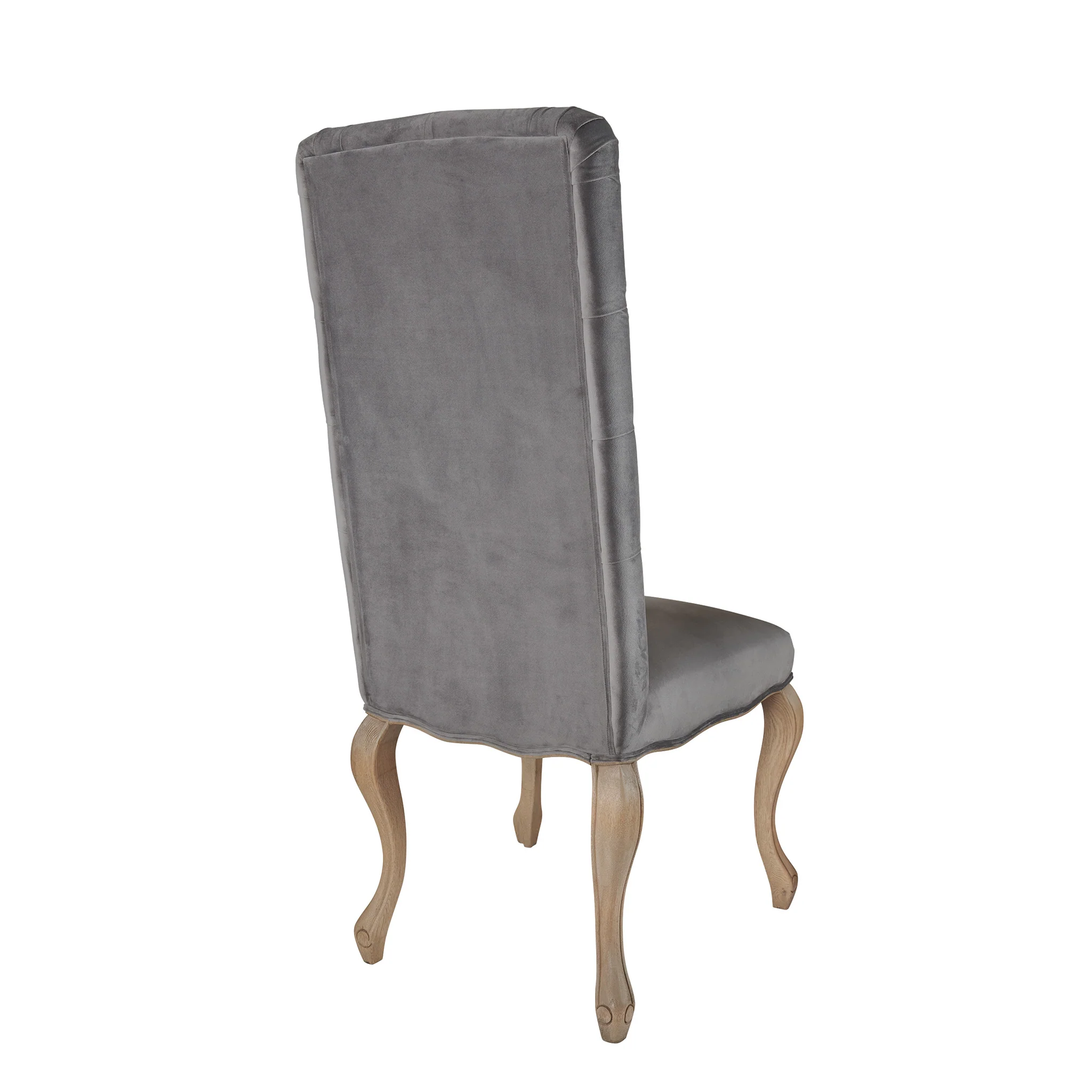 Burford Dining Chair - Grey Velvet - Image 4