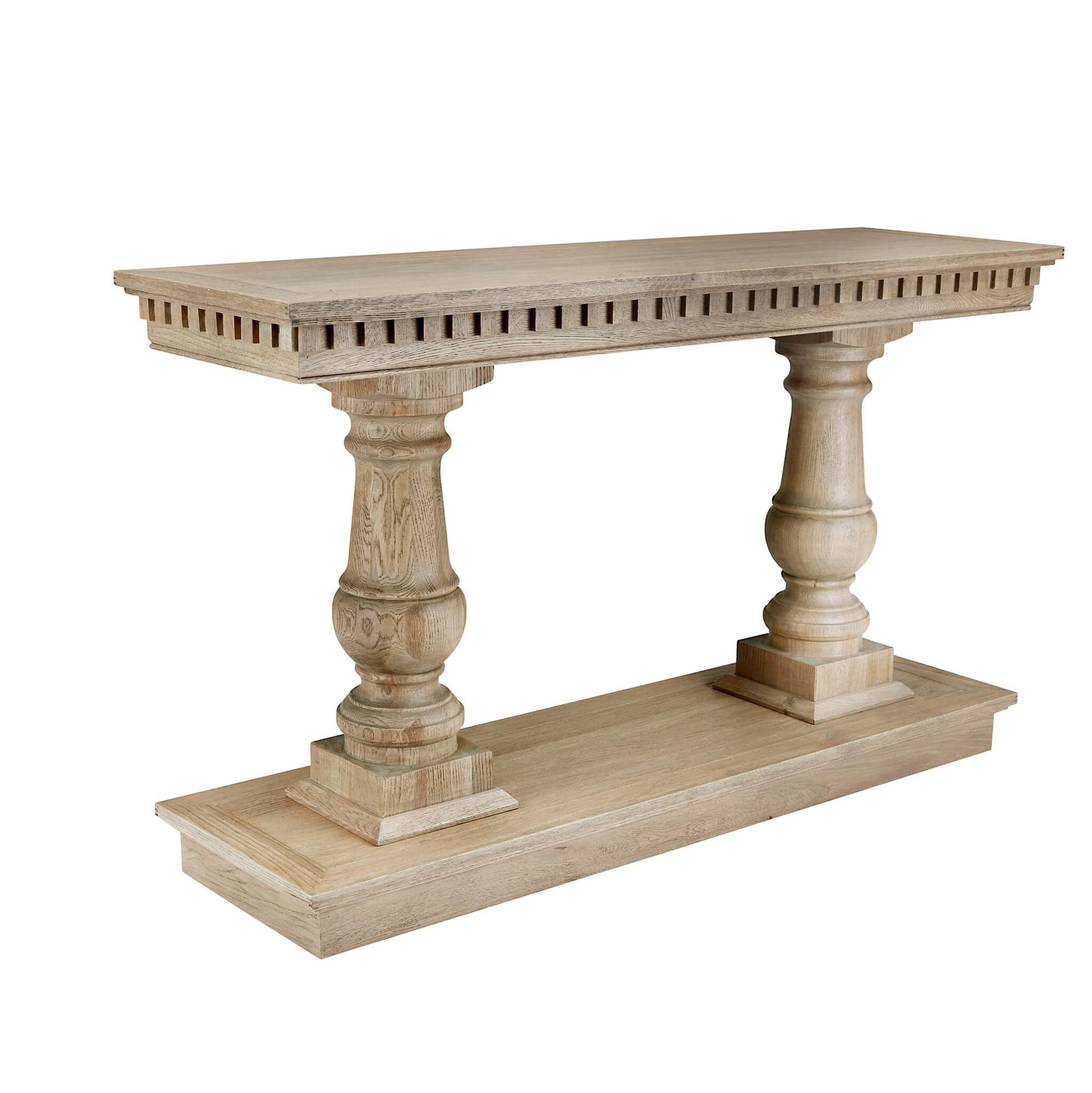 Claremont Console Table - Weathered Oak - Image 6