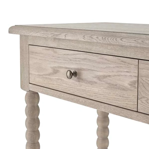 Cleveland Console Table - Weathered Oak - Image 9