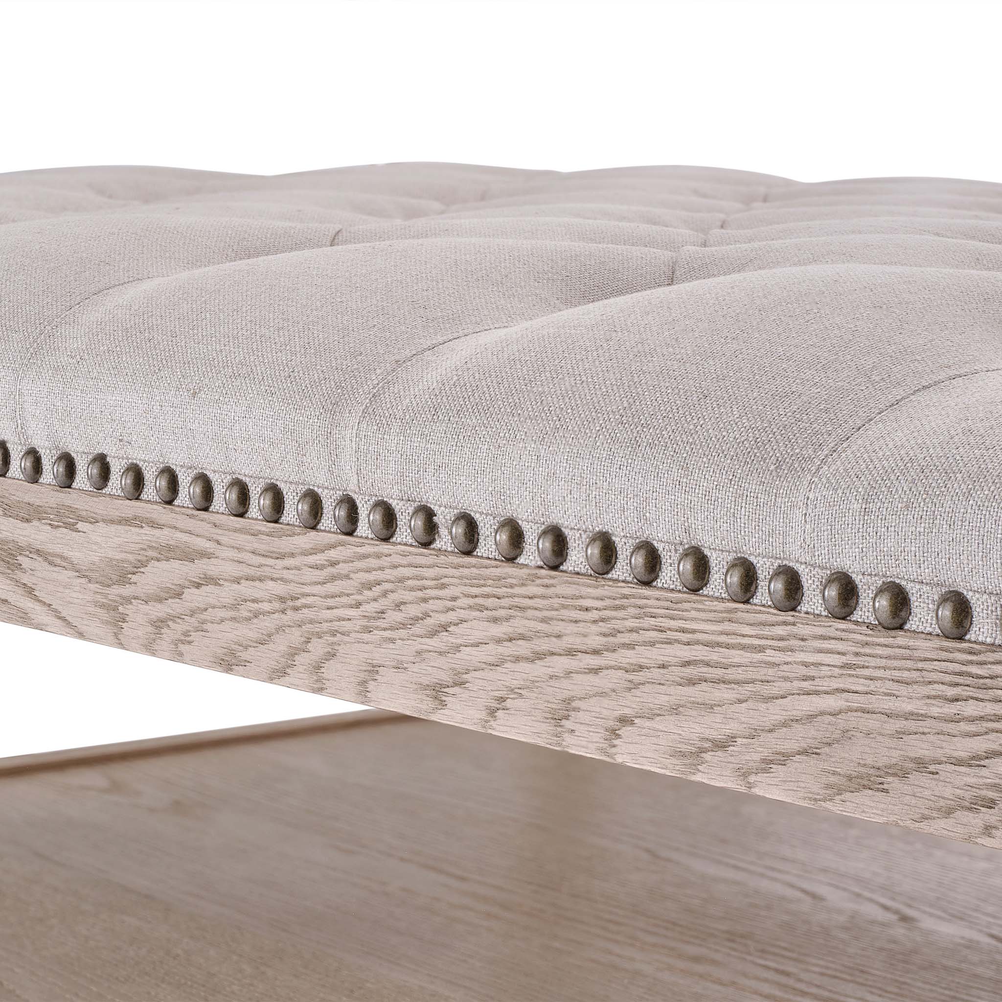 Cleveland Ottoman - Oatmeal Linen - Image 13