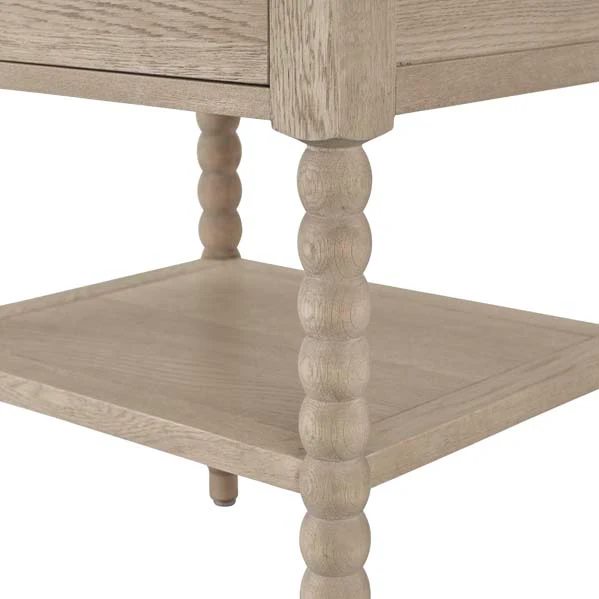 Cleveland Rectangular Side Table Large - Weathered Oak - Image 12