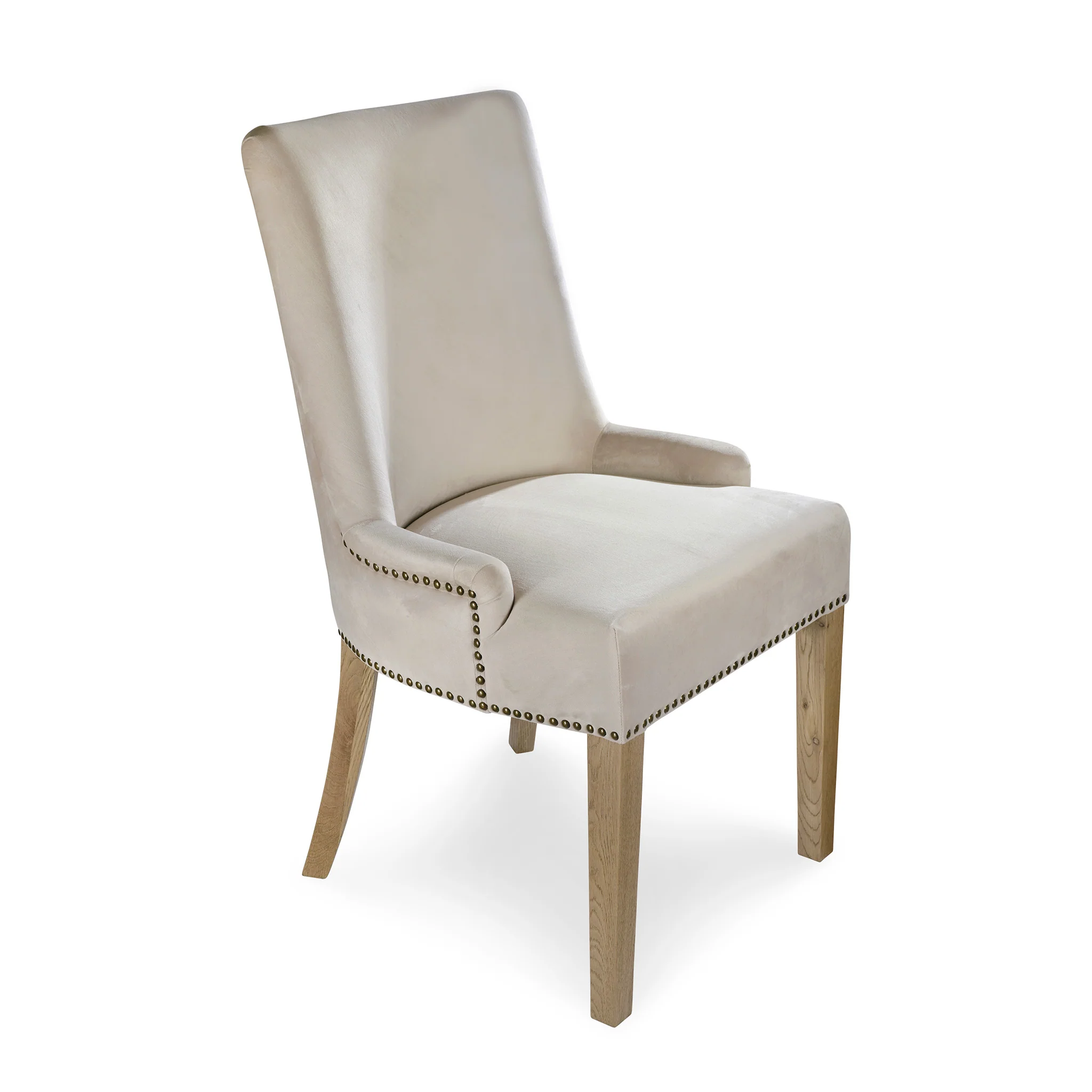 Hamilton Dining Chair - Oatmeal Velvet