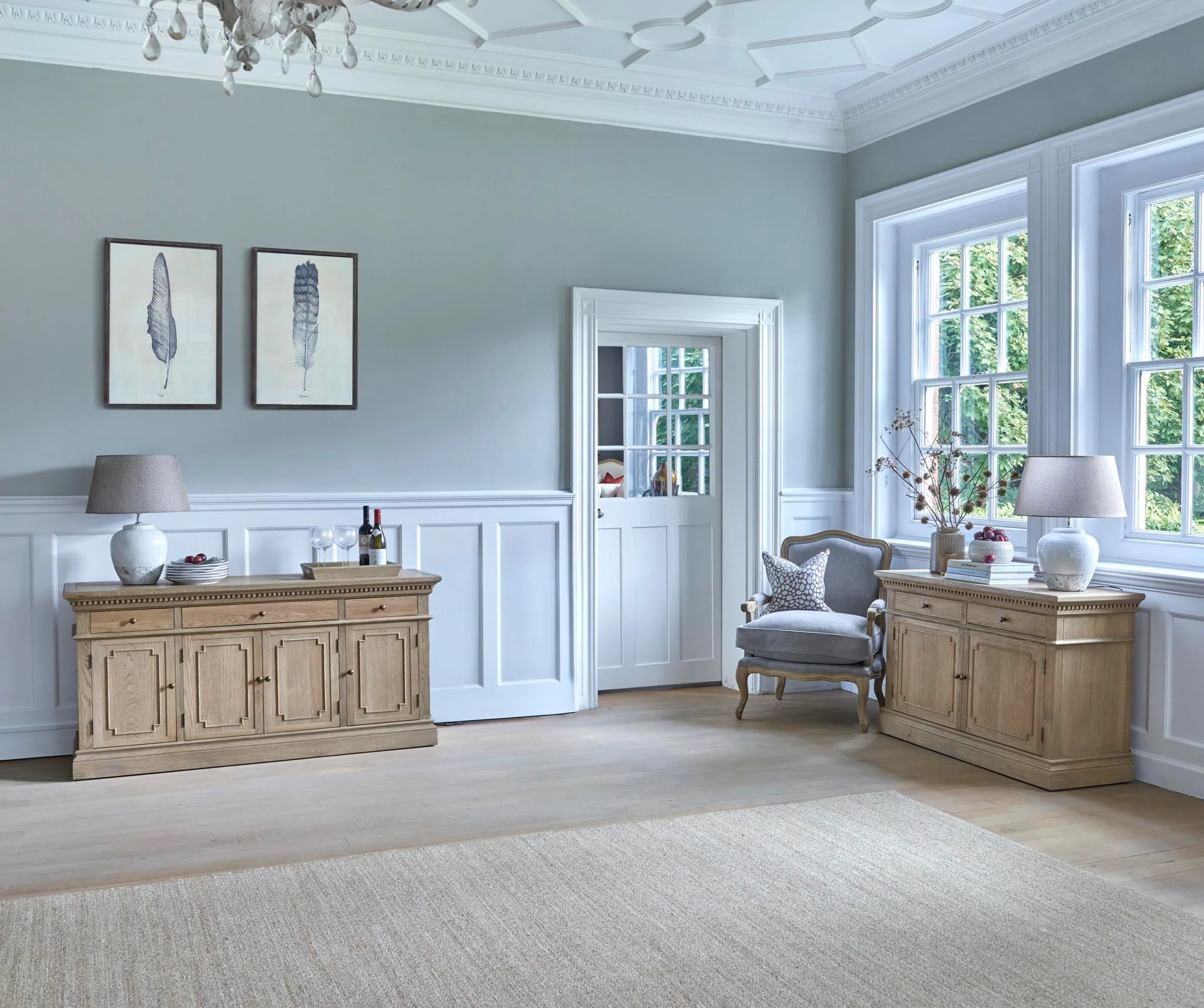 Large Claremont Weathered Oak Sideboard - Image 5